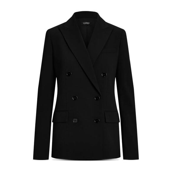 Lauren Ralph Lauren Women Wool Crepe Formal Double Breasted Blazer Size US 12 - Picture 4 of 8